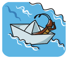 Friendly cockroach sticker #2211620