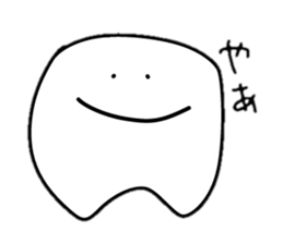 Something shaped like tooth sticker #2212305