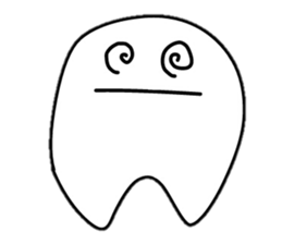 Something shaped like tooth sticker #2212311