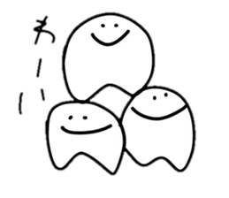 Something shaped like tooth sticker #2212313