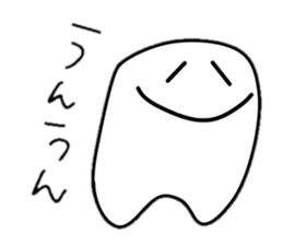 Something shaped like tooth sticker #2212335