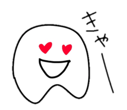 Something shaped like tooth sticker #2212342