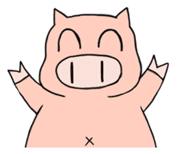 Pig boy sticker #2212864