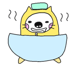 sleeping bag cat sticker #2212949