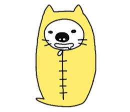 sleeping bag cat sticker #2212960