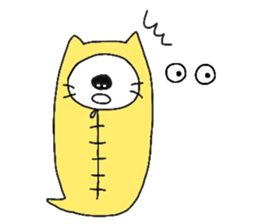 sleeping bag cat sticker #2212961