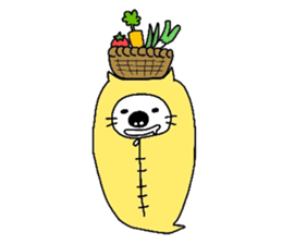 sleeping bag cat sticker #2212974