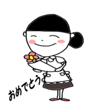 Fun  life heartwarming housewife Tamiko sticker #2213669