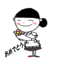 Fun life heartwarming housewife Tamiko sticker #2213669