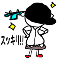 Fun life heartwarming housewife Tamiko sticker #2213691
