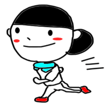 Fun  life heartwarming housewife Tamiko sticker #2213693
