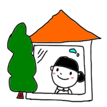 Fun life heartwarming housewife Tamiko sticker #2213701