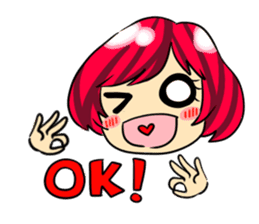 Shy boy & Cute girl sticker #2214105