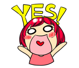 Shy boy & Cute girl sticker #2214109