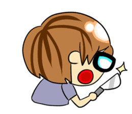 Shy boy & Cute girl sticker #2214124