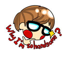 Shy boy & Cute girl sticker #2214129