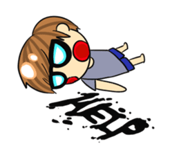 Shy boy & Cute girl sticker #2214135