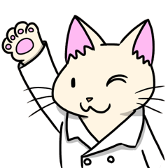 Lab-coat cat