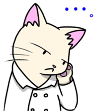 Lab-coat cat sticker #2214429