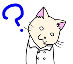 Lab-coat cat sticker #2214432