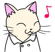 Lab-coat cat sticker #2214438