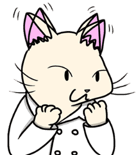 Lab-coat cat sticker #2214439