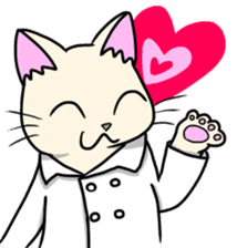 Lab-coat cat sticker #2214442