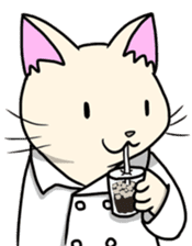 Lab-coat cat sticker #2214445