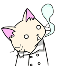 Lab-coat cat sticker #2214447