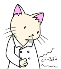 Lab-coat cat sticker #2214450