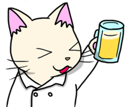 Lab-coat cat sticker #2214451