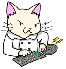 Lab-coat cat sticker #2214453