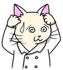 Lab-coat cat sticker #2214458