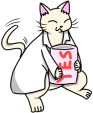 Lab-coat cat sticker #2214462