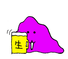 It is a sticker of amoebas. sticker #2214813