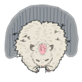 A pretty hamster Mitty sticker #2215718