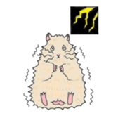 A pretty hamster Mitty sticker #2215720