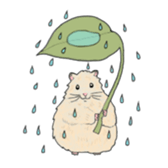 A pretty hamster Mitty sticker #2215721
