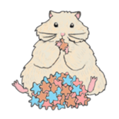 A pretty hamster Mitty sticker #2215724