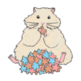 A pretty hamster Mitty sticker #2215724