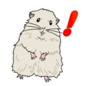 A pretty hamster Mitty sticker #2215727