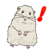 A pretty hamster Mitty sticker #2215727