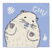 A pretty hamster Mitty sticker #2215728