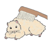 A pretty hamster Mitty sticker #2215729