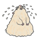 A pretty hamster Mitty sticker #2215730