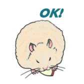 A pretty hamster Mitty sticker #2215731