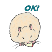 A pretty hamster Mitty sticker #2215731