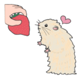 A pretty hamster Mitty sticker #2215739