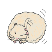 A pretty hamster Mitty sticker #2215740
