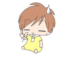 pretty children sticker #2216521